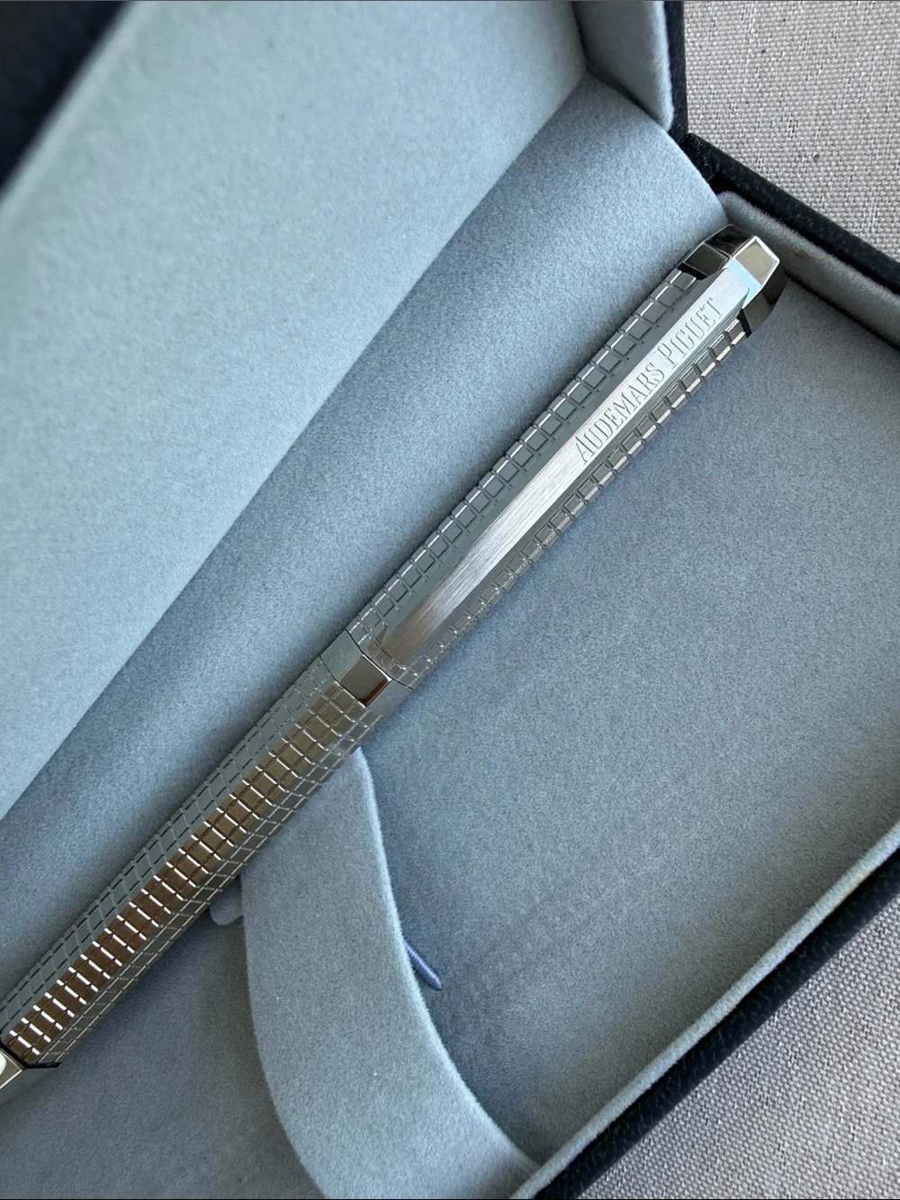 Audemars Piguet Silver Hexagonal-Pattern Men’s Pen